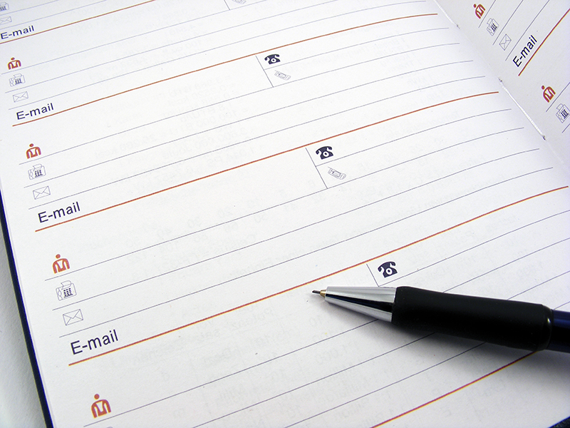 イメージ：米国での滞在先住所（英語表記）、電話番号